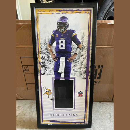 10 x 21 Framed Vinyl Card Display - Kirk Cousins.