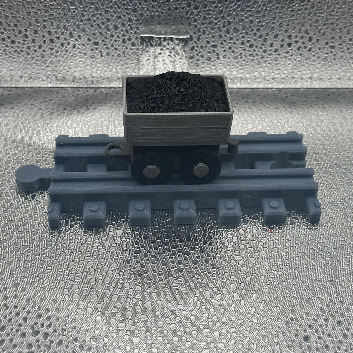 3D Printed Tiny Coal Tank Car.