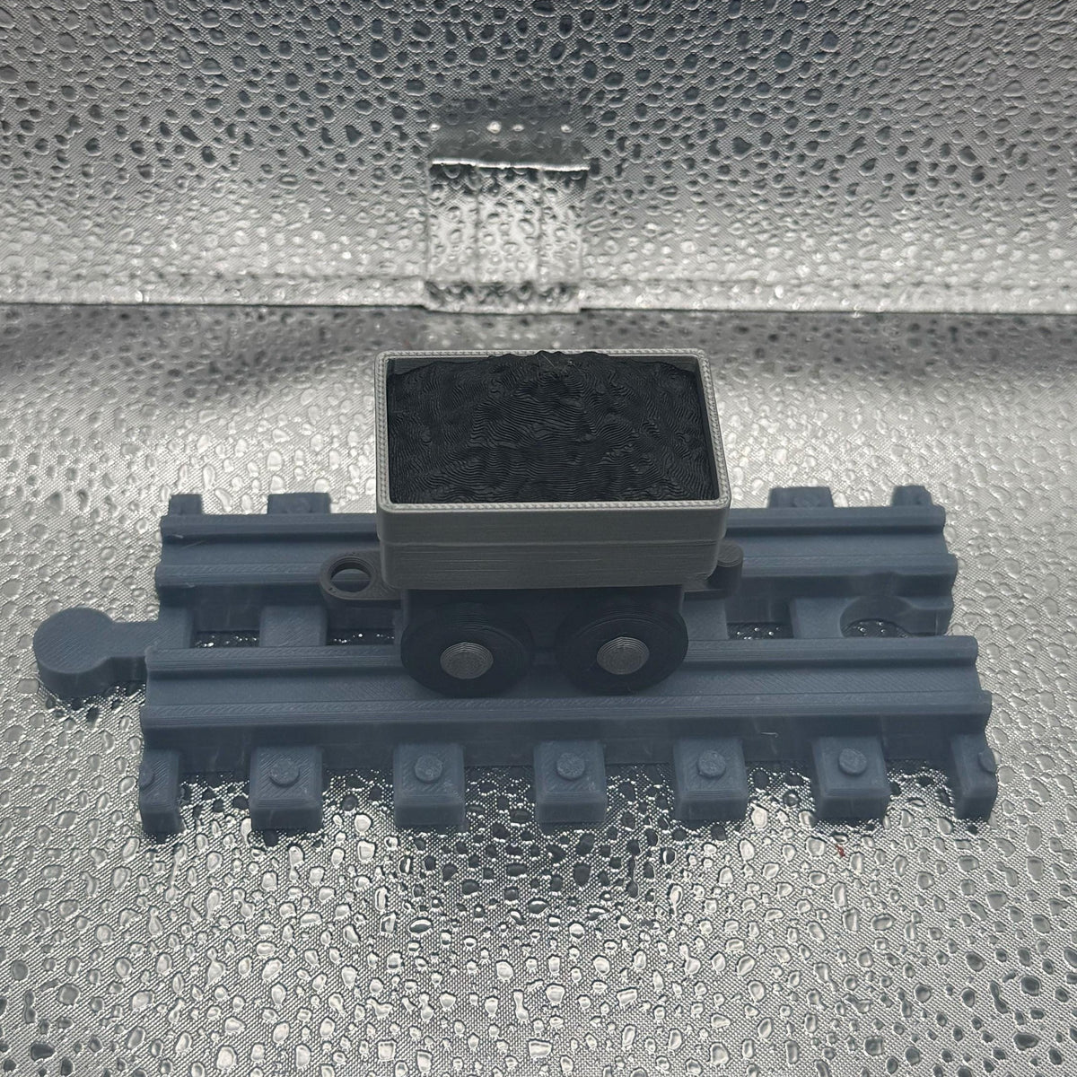 3D Printed Tiny Coal Tank Car.