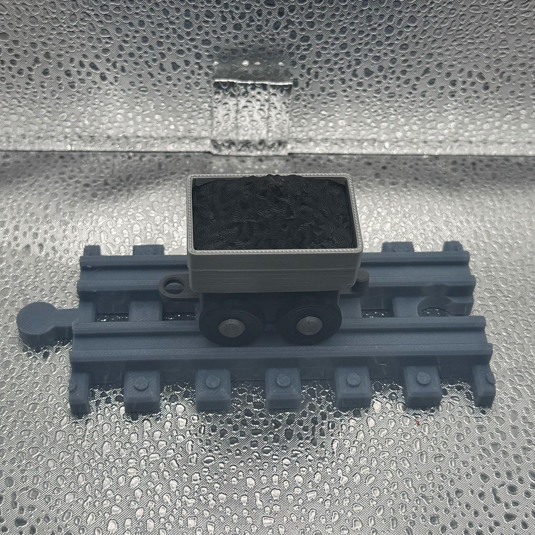3D Printed Tiny Coal Tank Car.
