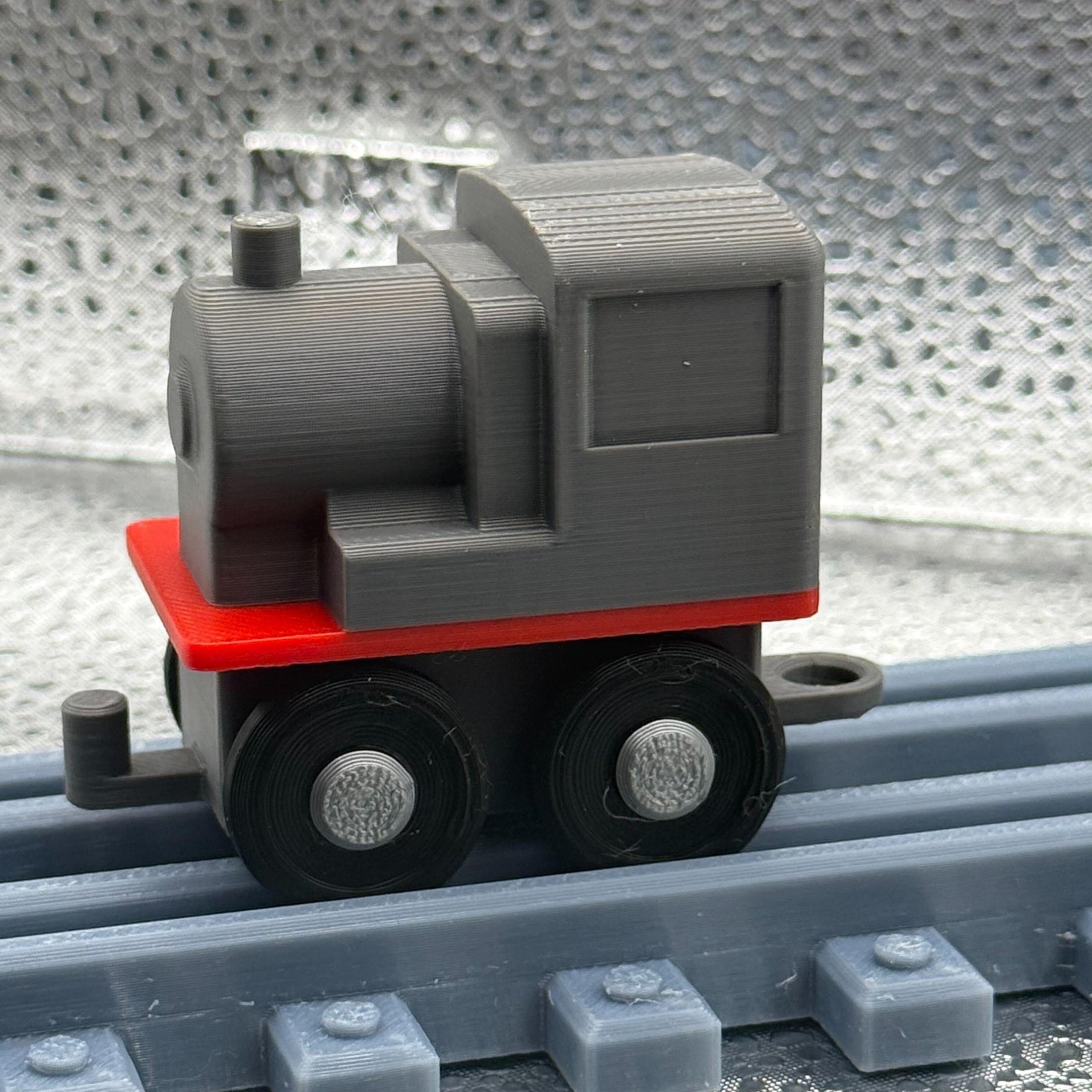 3D Printed Tiny Train Engine (GRAY ).