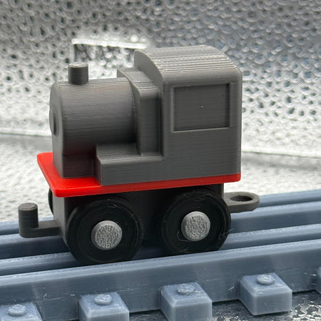 3D Printed Tiny Train Engine (GRAY ).