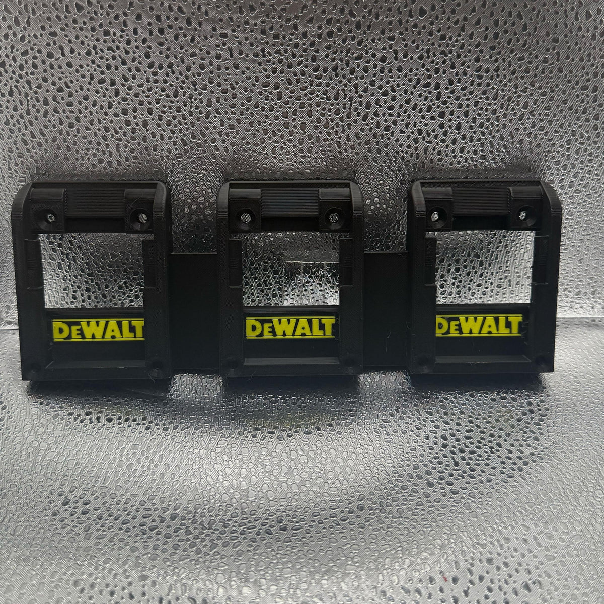 3D Printed Dewalt Battery Holder - No more scattered batteries!.