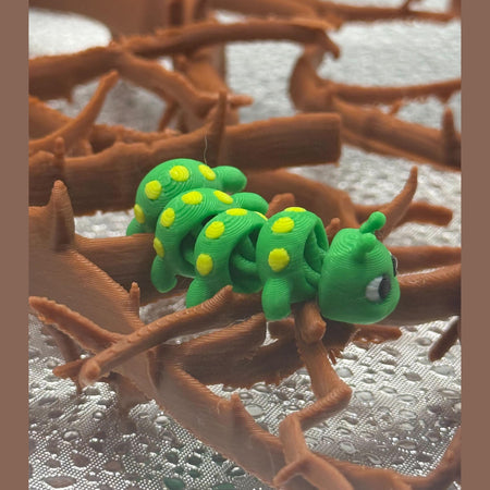 3D Printed Articulated Baby Print-A-Pal Caterpillar - It's "worm-fully" adorable!.