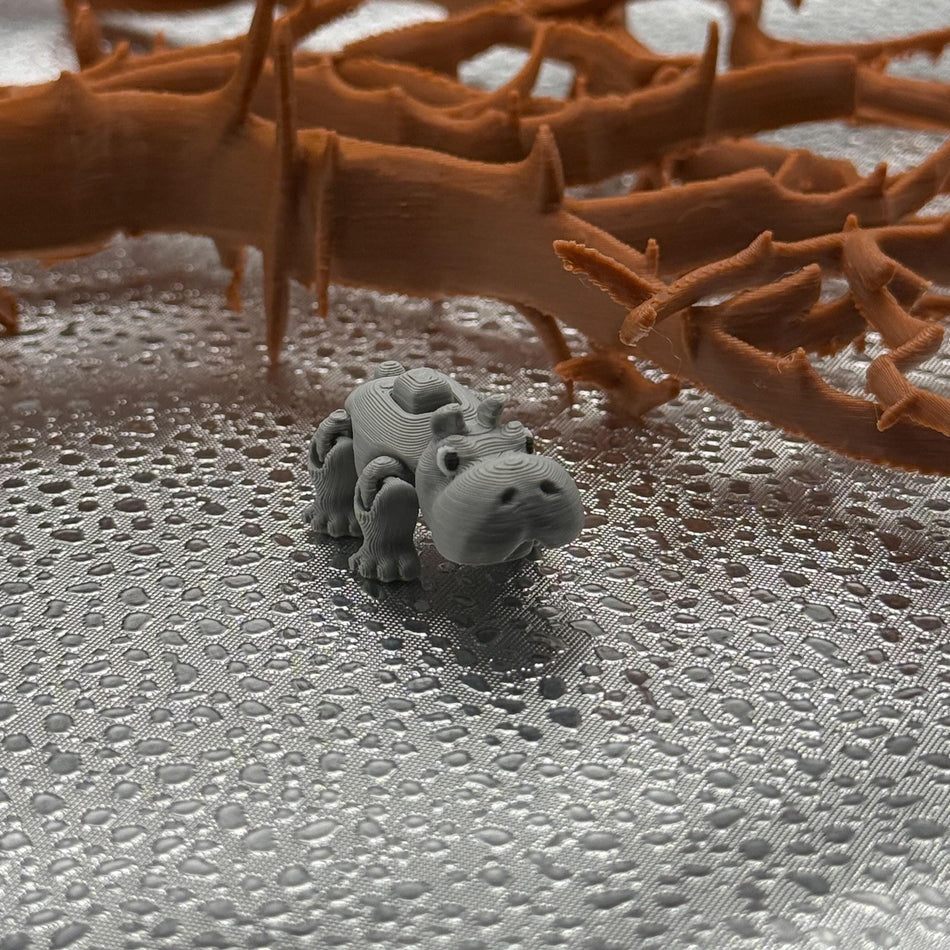 3D Printed Articulated Baby Print-A-Pal Hippo- It's "hippo-sitively" charming!.