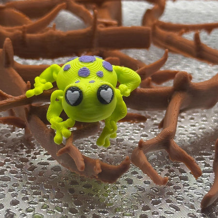 3D Printed Articulated Infant Print-A-Pal Tree Frog - Toad-ally precious.