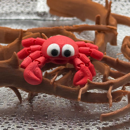 3D Printed Articulated Infant Print-A-Pal Crab- Love at first pinch!.