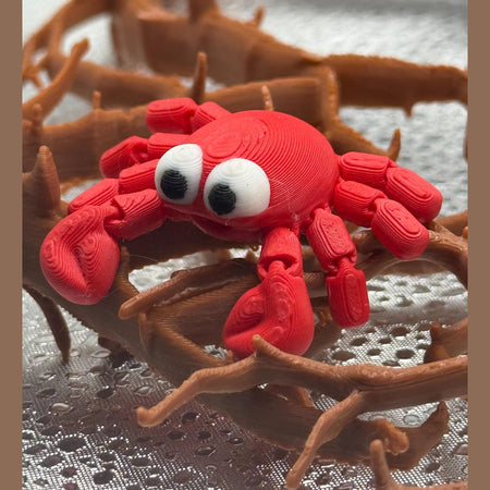 3D Printed Articulated Infant Print-A-Pal Crab- Love at first pinch!.