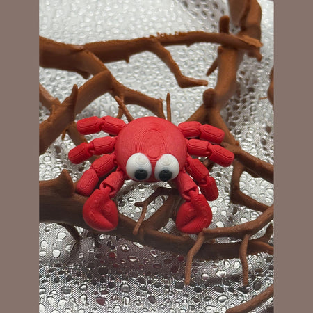 3D Printed Articulated Infant Print-A-Pal Crab- Love at first pinch!.