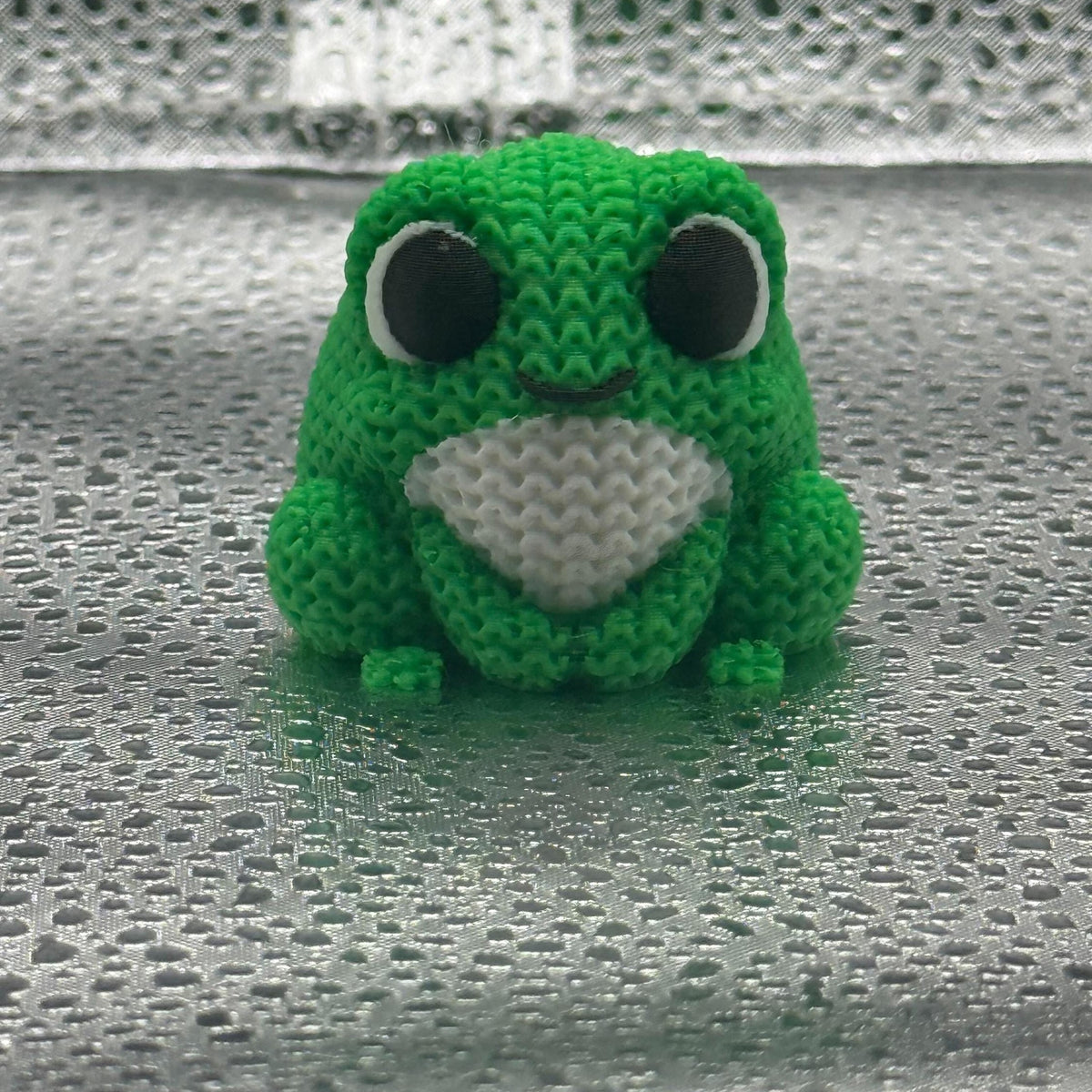 3D Printed Knitted Frog- Cuddly Cute!.