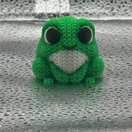 3D Printed Knitted Frog- Cuddly Cute!.