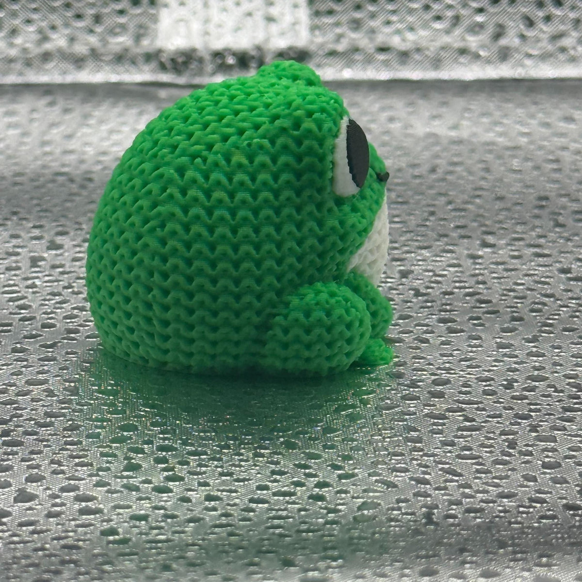 3D Printed Knitted Frog- Cuddly Cute!.
