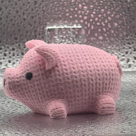 3D Printed Knitted Pig - Oinking all the way home.