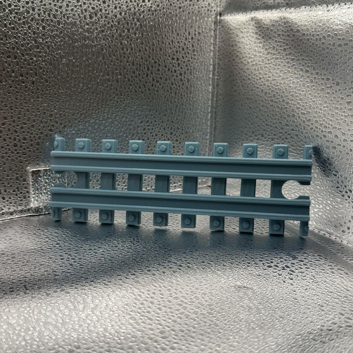 3D Printed Tiny Train Track Straight Female to Female 180 mm.