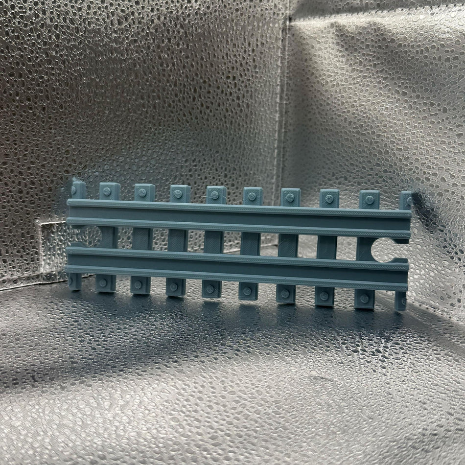 3D Printed Tiny Train Track Straight Female to Female 180 mm.