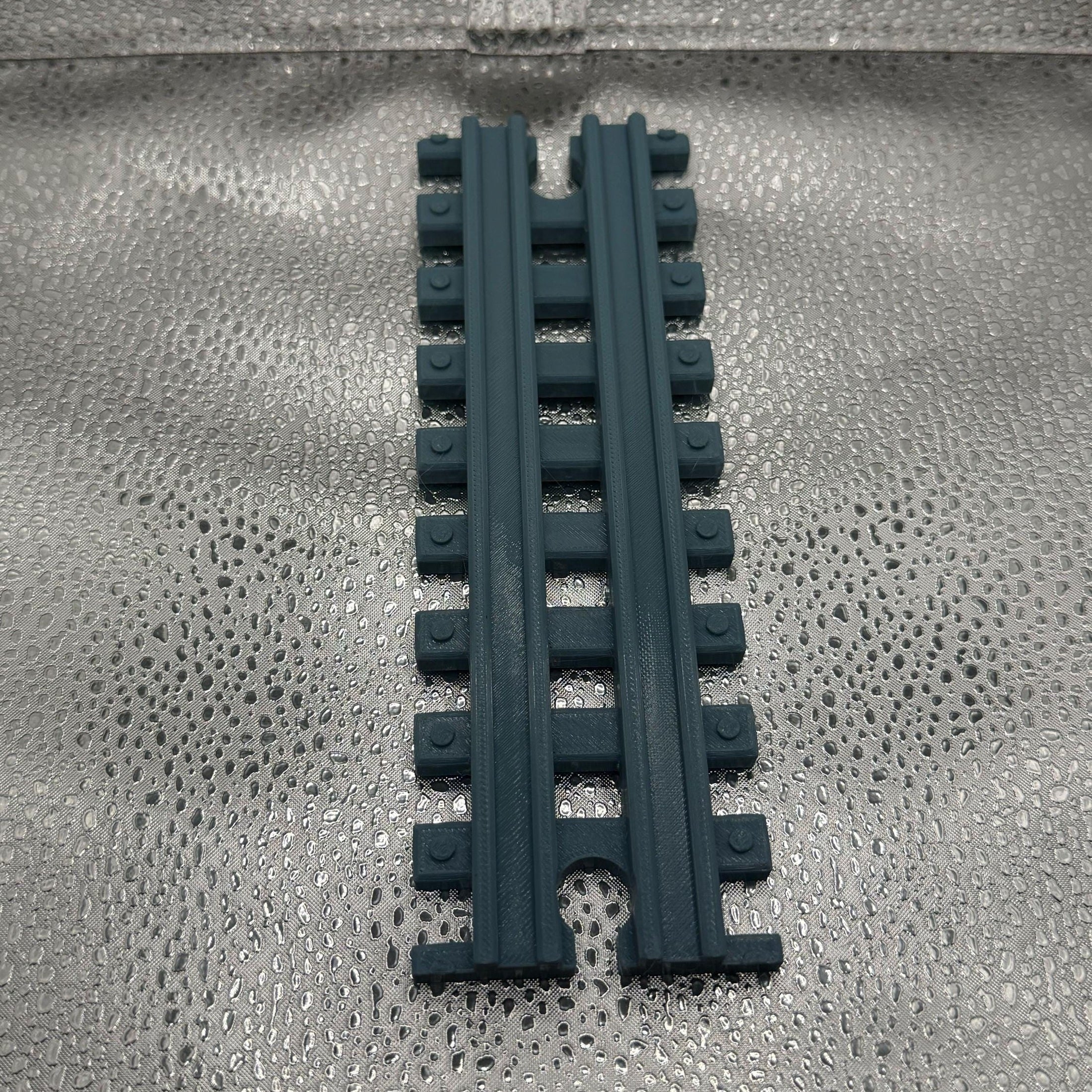 3D Printed Tiny Train Track Straight Female to Female 180 mm.