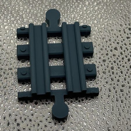 3D Printed Tiny Train Track Straight Male to Male 60 mm.