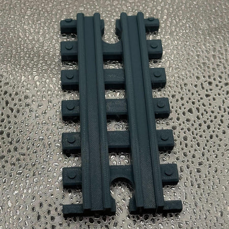 3D Printed Tiny Train Track Straight Female to Female 120 mm.