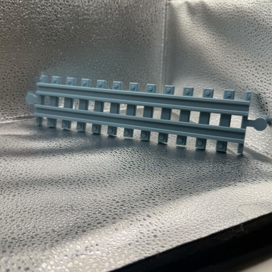 3D Printed Tiny Train Track Straight Male to Male 240 mm.