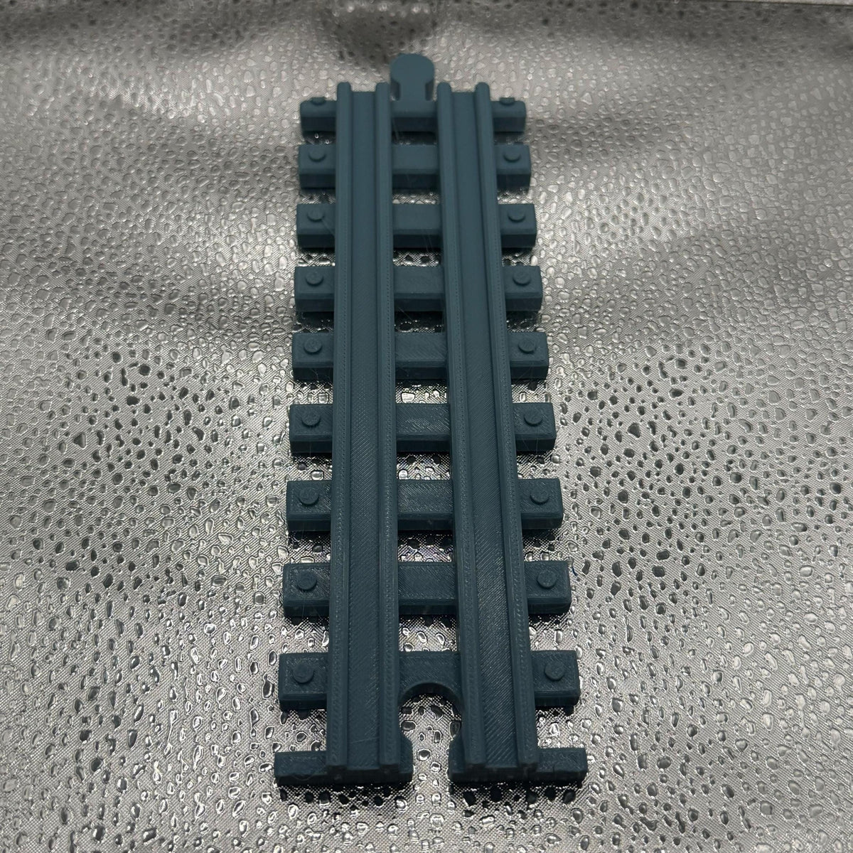 3D Printed Tiny Train Track Straight Female to Male 180 mm.