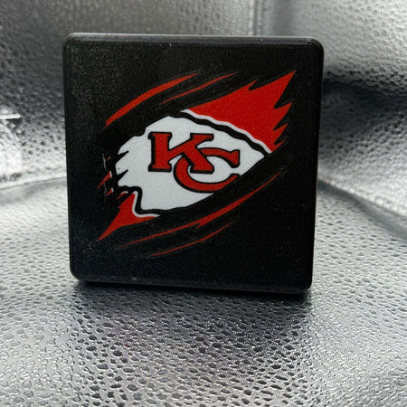 3D Printed Kansas City Chiefs Truck Hitch Receiver.