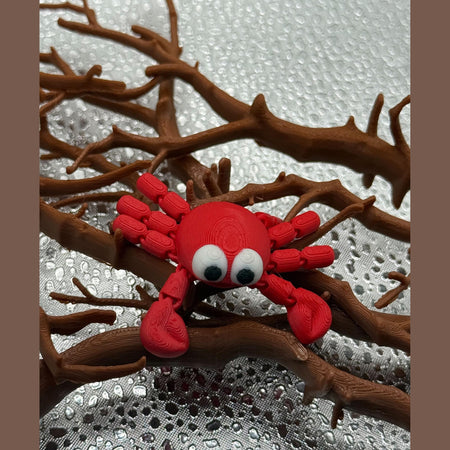 3D Printed Articulated Adult Print-A Pal Crab -To cute to pinch!.