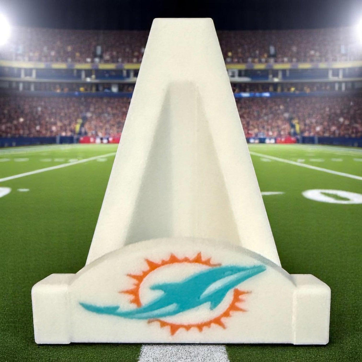 3D printed Miami Dolphins card stand.
