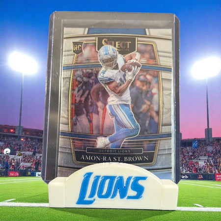 3D printed Detroit Lions card stand.