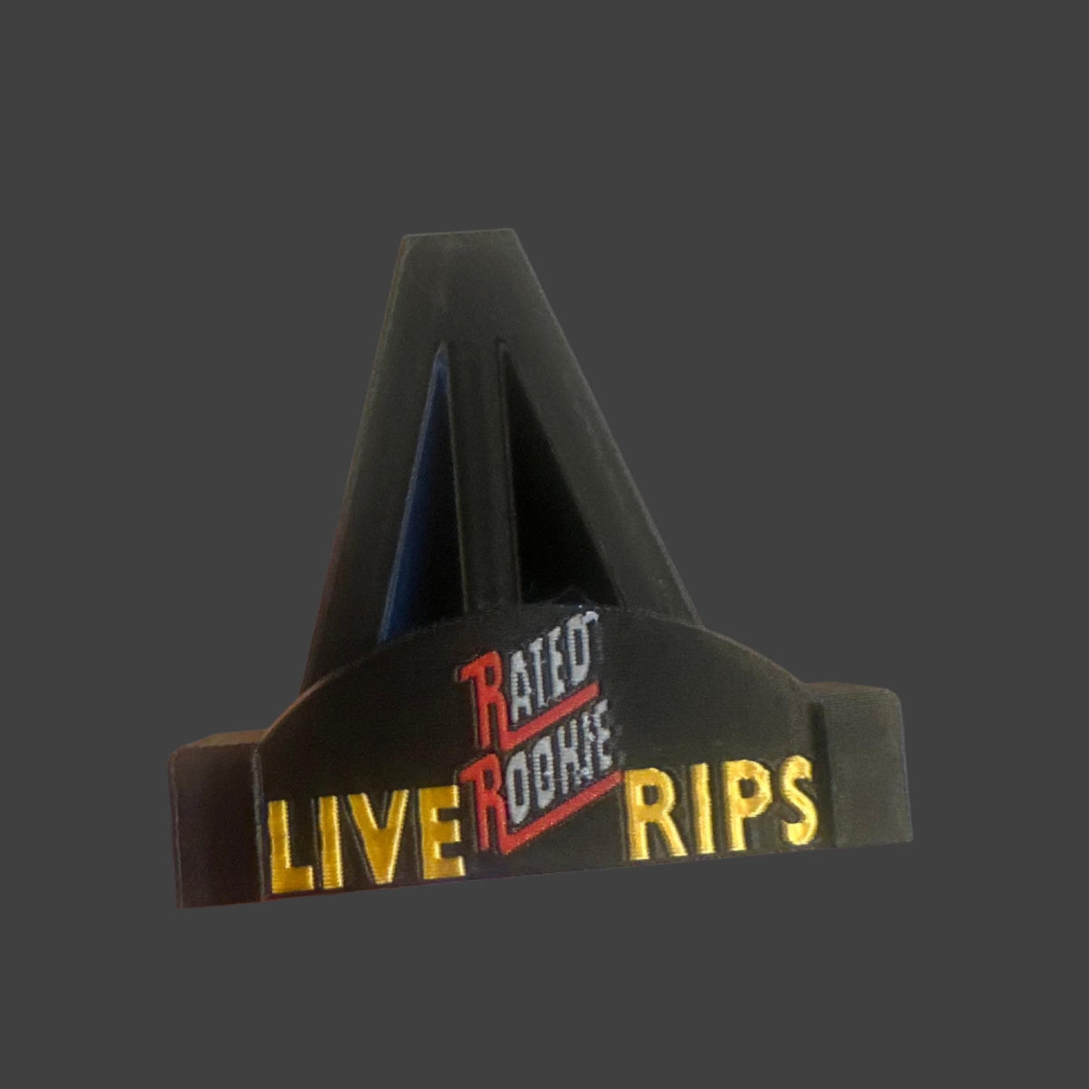3D Printed Bleacher Card Display System / 8 Removable LOGO card stands