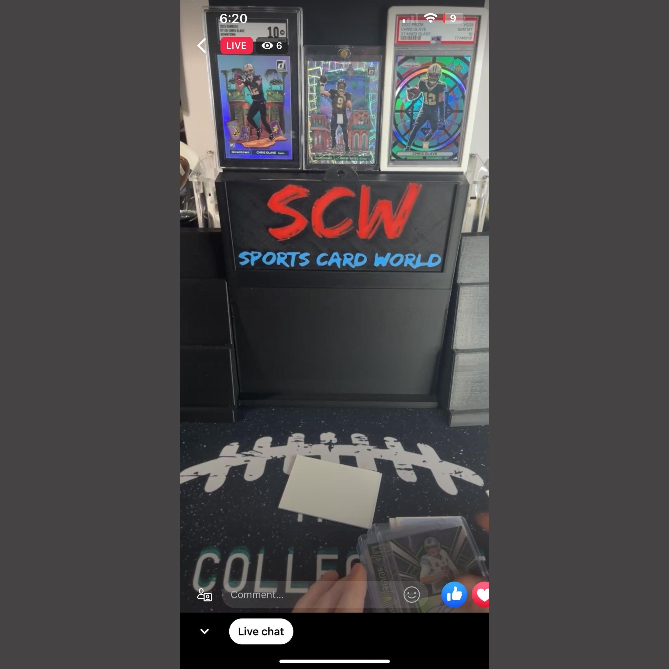 3D Printed Stadium Card Display System with Logo Plate.