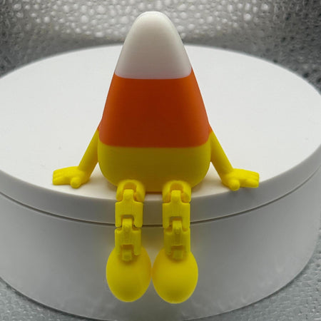 3D Printed Articulated Candy Corn- Get ready for spooky season!.