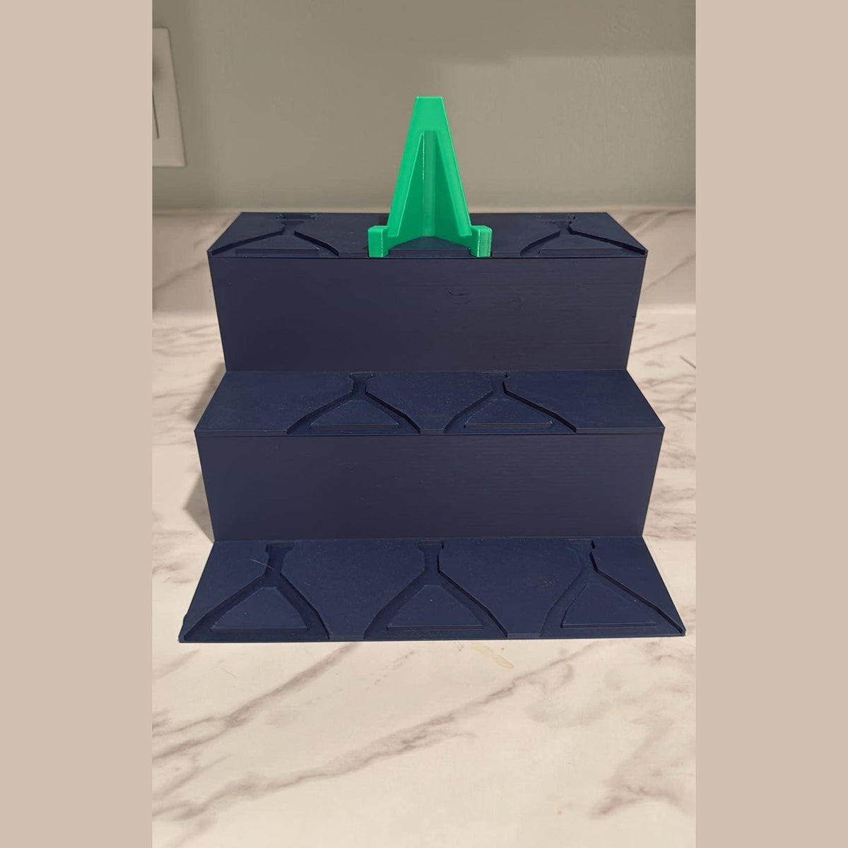 3D Printed Bleacher Card Display System / 8 Removable BASIC card stands - Show off your cards!