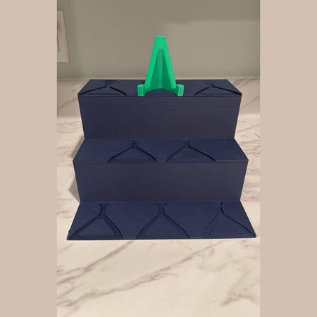 3D Printed Bleacher Card Display System / 8 Removable BASIC card stands - Show off your cards!