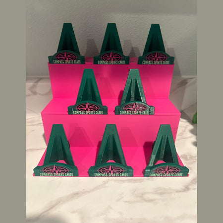 3D Printed Bleacher Card Display System / 8 Removable LOGO card stands BREAKERS delight