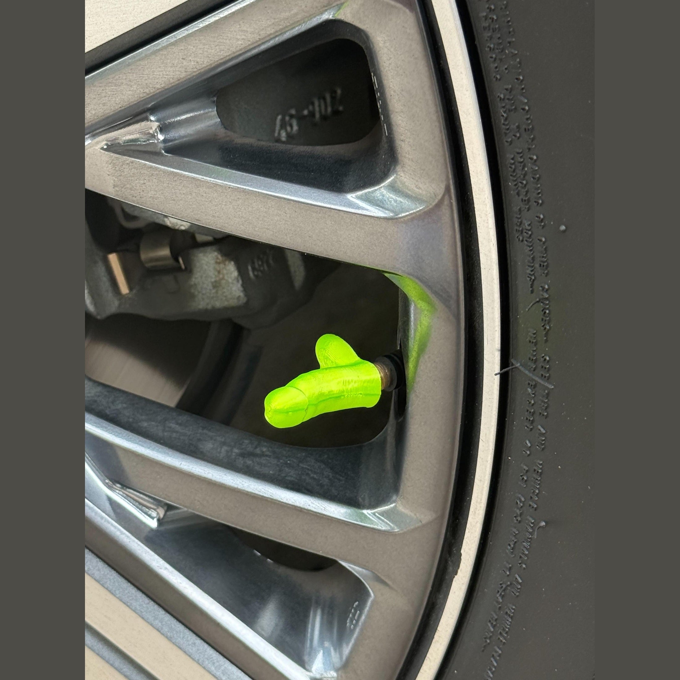 Pack of 4 - Novelty Penis/Dick Tire Valve Stem Covers.