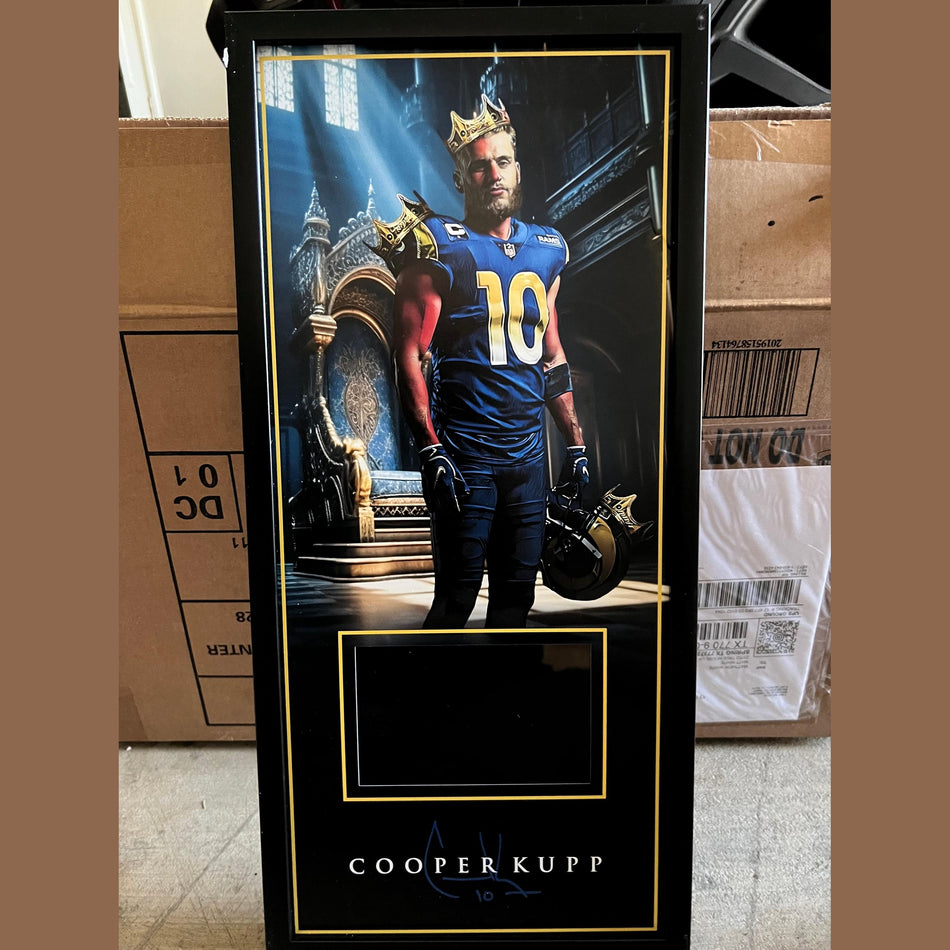 10 x 21 Framed Vinyl Card Display - Cooper Kupp.