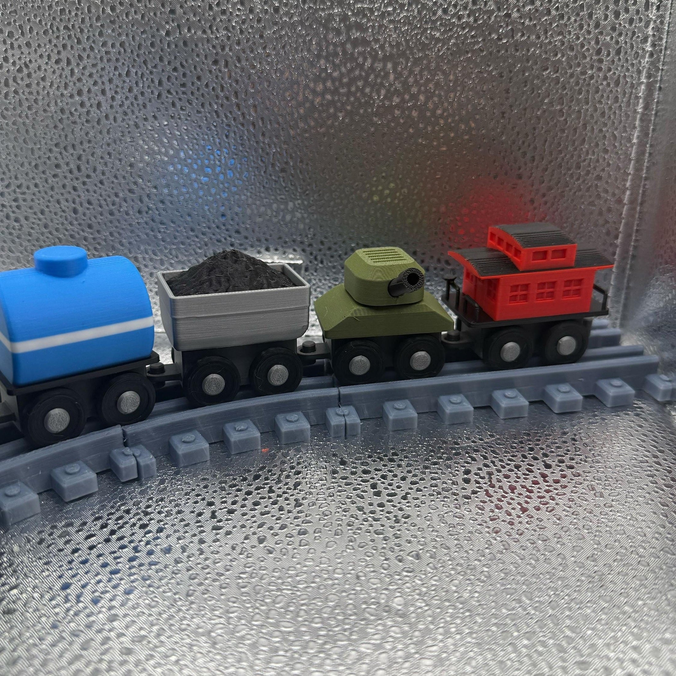 3D Printed Tiny Train Track Starter Kit -All 6 Trains.