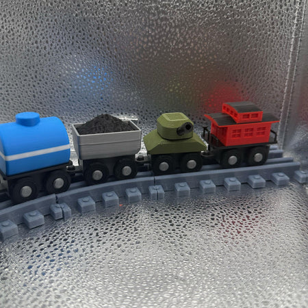 3D Printed Tiny Train Track Starter Kit -All 6 Trains.