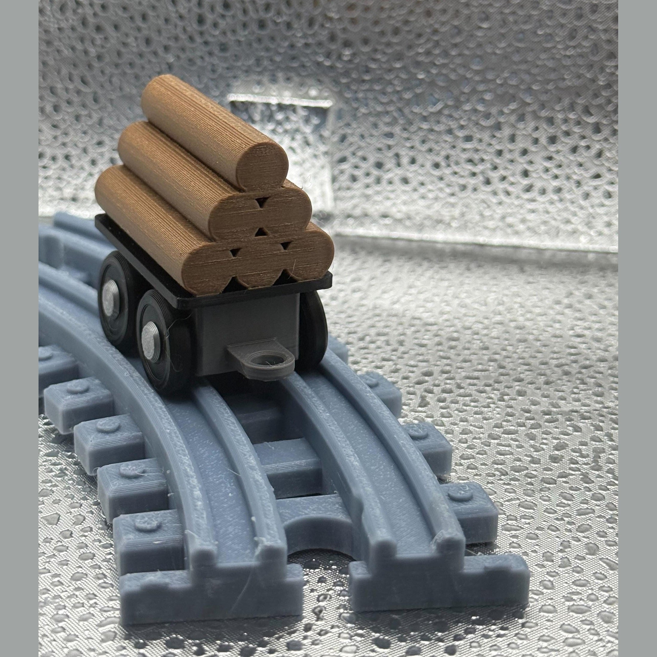 3D Printed Tiny Log Car.