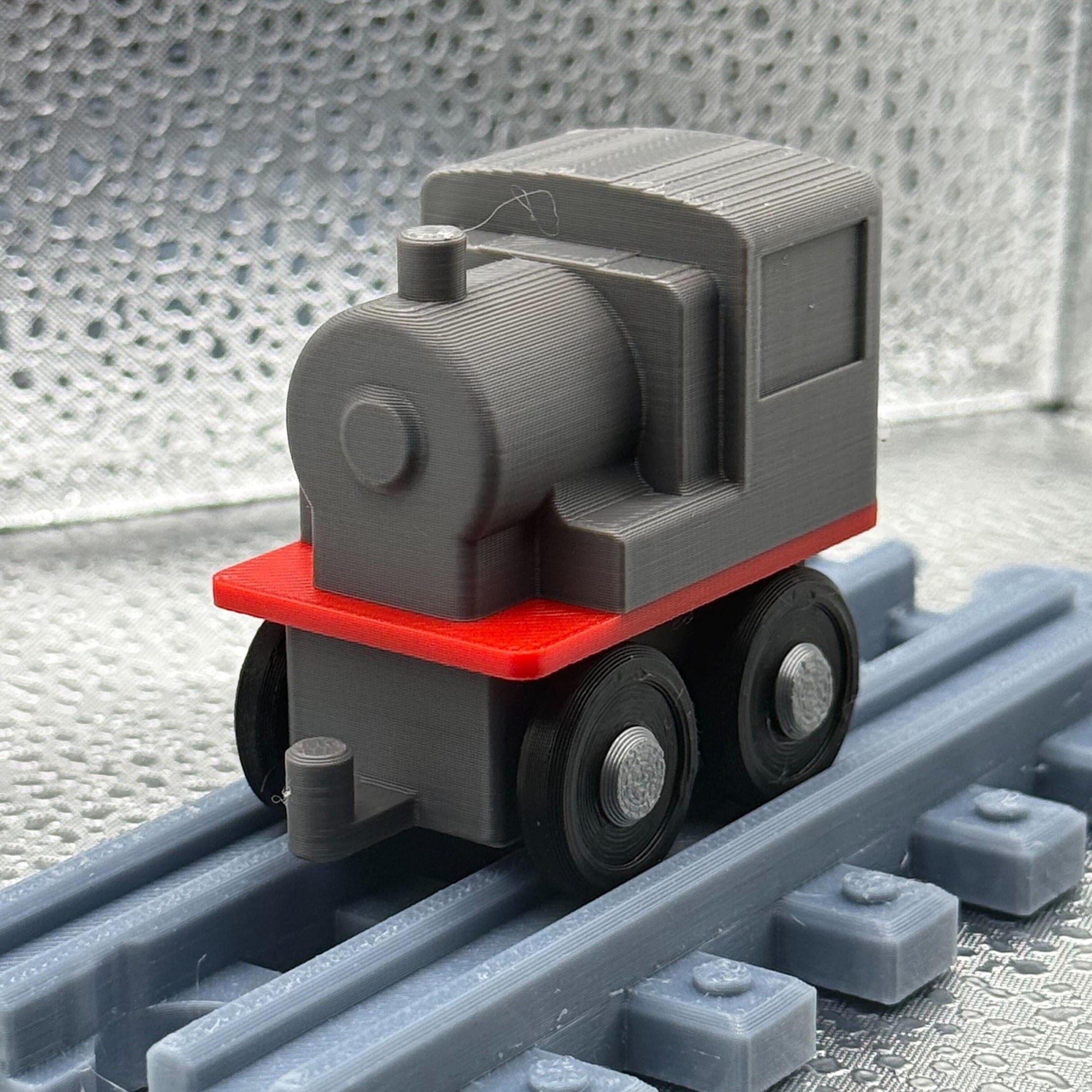 3D Printed Tiny Train Engine (GRAY ).