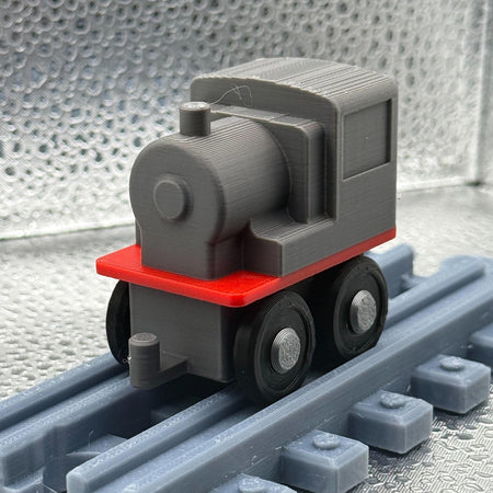 3D Printed Tiny Train Engine (GRAY ).
