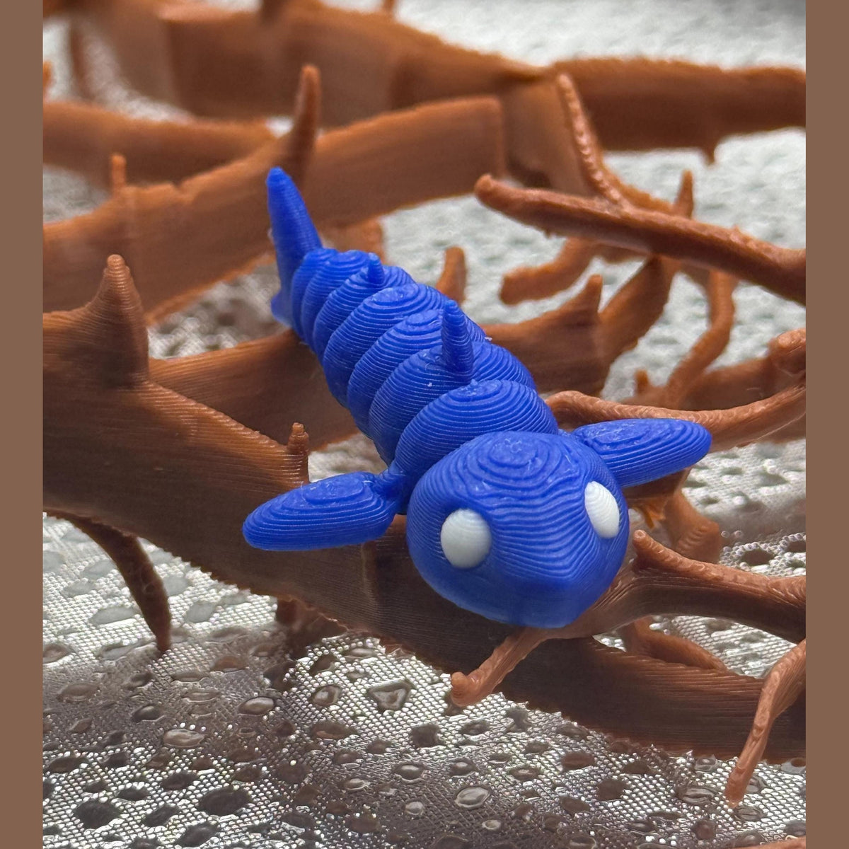 3D Printed Articulated Baby Print-A-Pal Blue Fish - Reel it on in!.