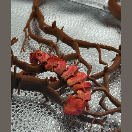 3D Printed Articulated Adult Print-A-Pal Gecko - Just gecko with the flow!.