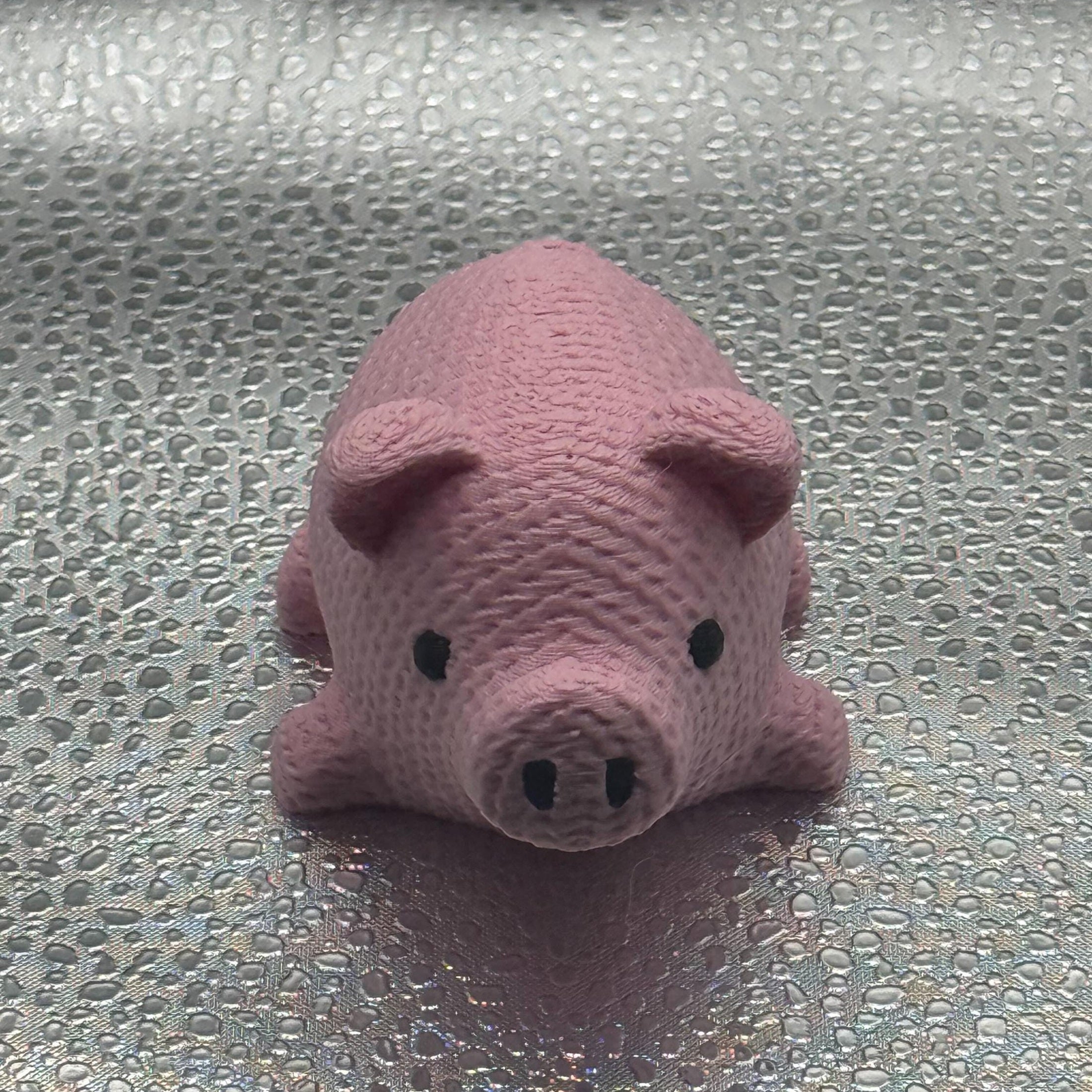 3D Printed Knitted Pig - Oinking all the way home.