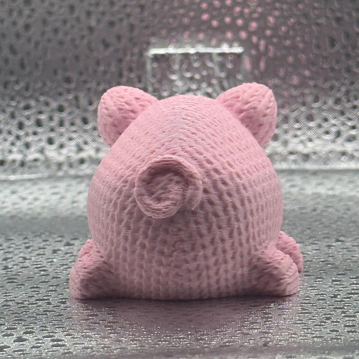 3D Printed Knitted Pig - Oinking all the way home.
