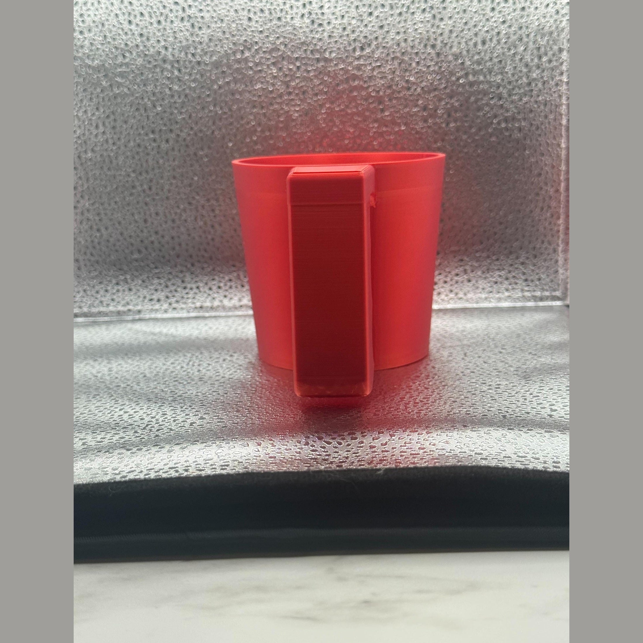 3D Printed Pint Ice Cream Holder with Spoon Slot- No more freezing hands!.