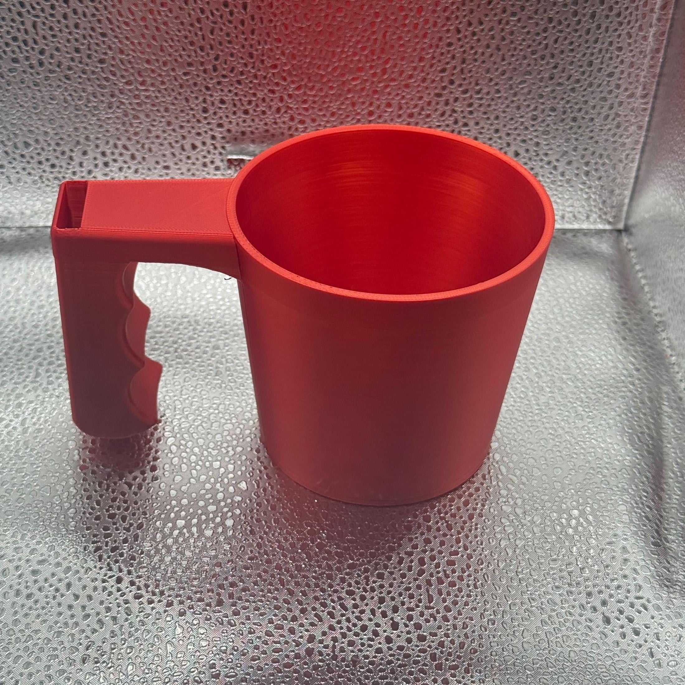 3D Printed Pint Ice Cream Holder with Spoon Slot- No more freezing hands!.