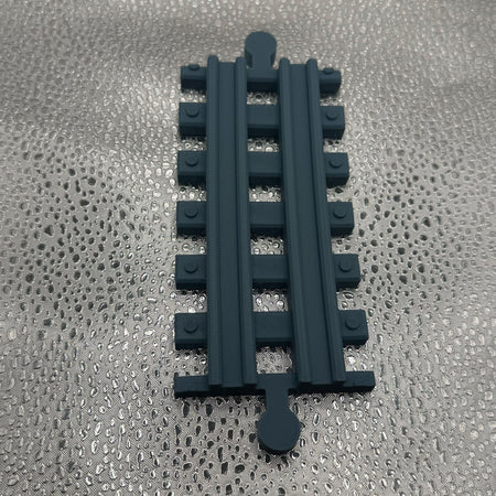 3D Printed Tiny Train Track Straight Male to Male 120 mm.