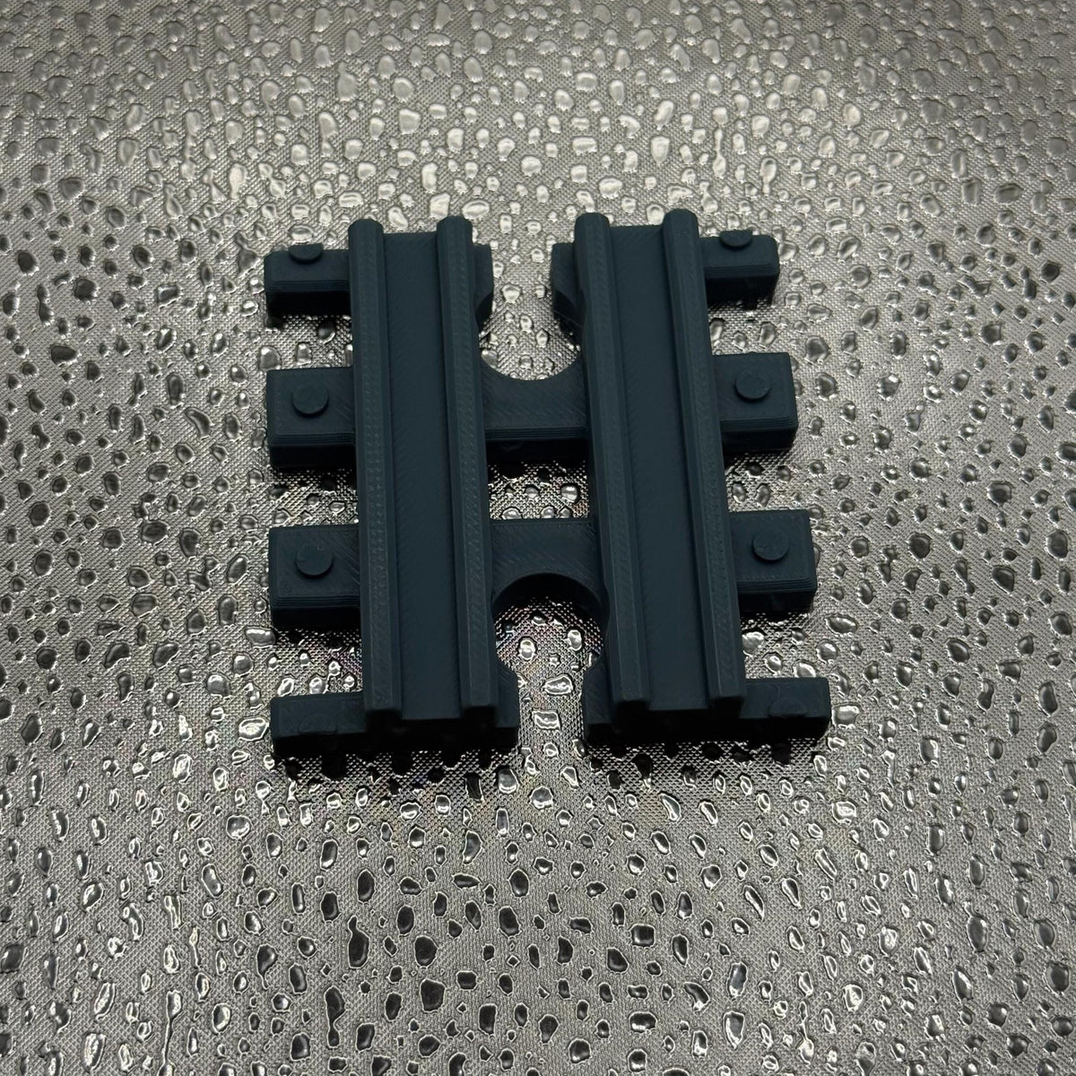 3D Printed Tiny Train Track Straight Female to Female 60 mm.