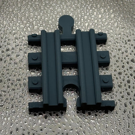 3D Printed Tiny Train Track Straight Female to Male 60 mm.